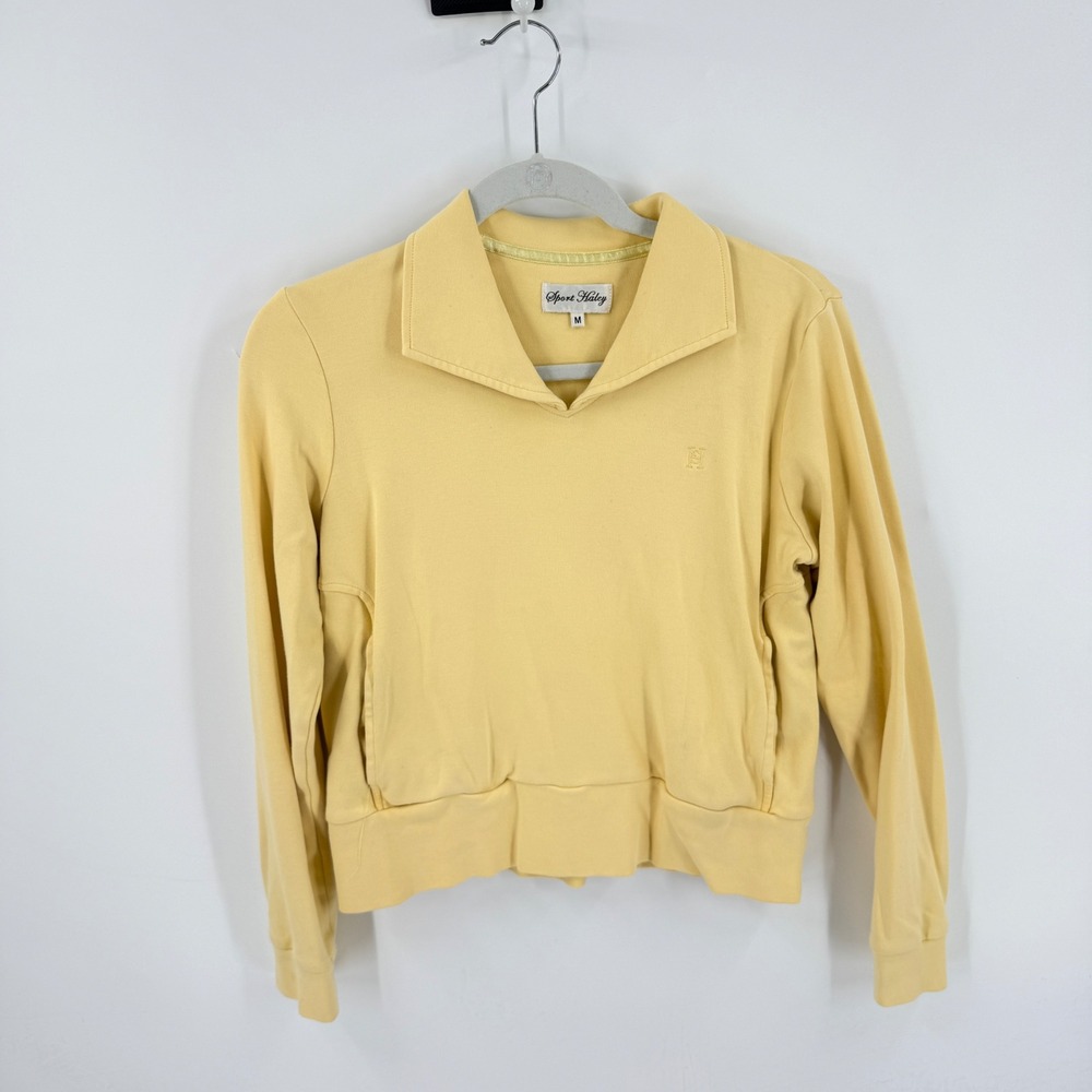 Sport Haley Pullover Sweatshirt Butter Yellow‎ Medium Golf Sporty Pastel Soft